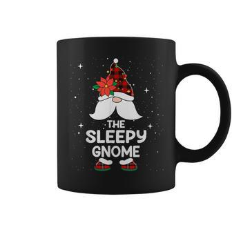 Sleepy Gnome Buffalo Plaid Matching Family Christmas Pajama Coffee Mug - Thegiftio UK