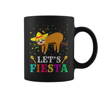Sloths Lover Lets Fiesta Cinco De Mayo Sloth Coffee Mug - Thegiftio UK