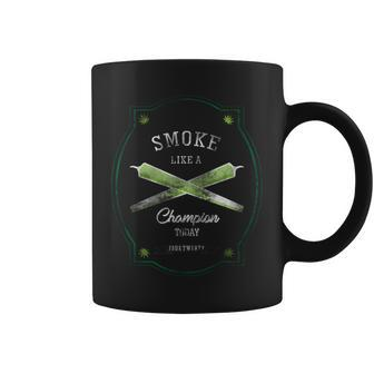 Smoke Like A Champion Coffee Mug - Monsterry AU