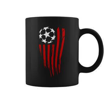 Soccer Ball American Flag Coffee Mug - Monsterry