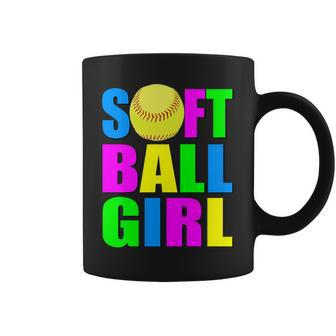 Softball Girl Tshirt Coffee Mug - Monsterry