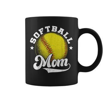 Softball Mom Vintage Funny Baseball Mom Mothers Day 2022 Coffee Mug - Thegiftio