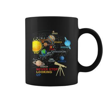 Solar System Planets Never Stop Looking Up Astronomy Coffee Mug - Monsterry AU