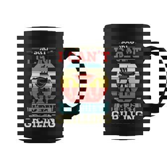 Sorry I Cant Im Busy Grilling Fathers Day Grill Dad Gift Graphic Design Printed Casual Daily Basic Coffee Mug - Thegiftio UK