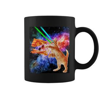 Space Hunger Flying Cat Pizza Bacon1 Tshirt Coffee Mug - Monsterry