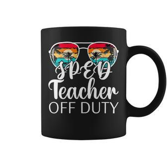 Special Education Sped Teacher Off Duty Sunglasses Beach Coffee Mug - Seseable
