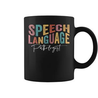 Speech Language Pathologist Groovy Wavy Speech Therapy Coffee Mug - Thegiftio UK