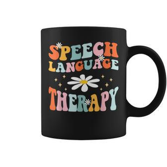 Speech Therapy Speech Language Therapy Pathologist Retro Slp V3 Coffee Mug - Thegiftio UK