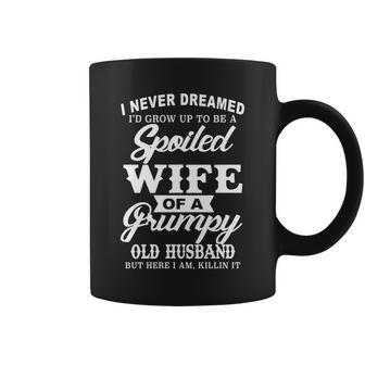 Spoiled Wife Of A Grumpy Old Husband V2 Coffee Mug - Monsterry UK