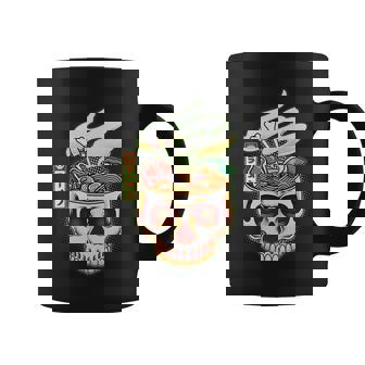Spooky Halloween Japanese Ramen Skull Bowl Graphic Design Printed Casual Daily Basic Coffee Mug - Thegiftio