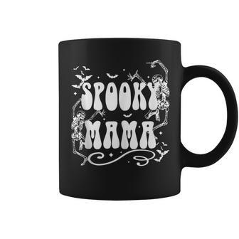 Spooky Mama Dancing Skeleton Funny Halloween Mama Coffee Mug - Seseable