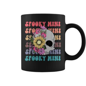 Spooky Mini Groovy Floral Skeleton Lover Halloween Costume Coffee Mug - Seseable