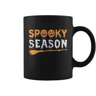 Spooky Season Broom Halloween Quote Coffee Mug - Monsterry UK