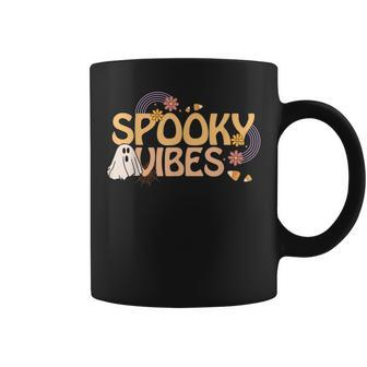 Spooky Vibes Cute Retro Pattern Halloween Costume Coffee Mug - Thegiftio UK
