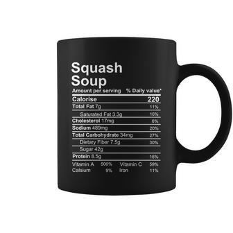 Squash Soup Nutrition Facts Label Coffee Mug - Monsterry
