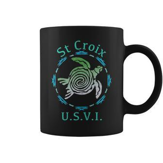 St Croix Usvi Vintage Tribal Turtle Gift Coffee Mug - Thegiftio UK