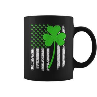 St Patricks Day Irish American Flag Shamrock Gifts Coffee Mug - Thegiftio UK