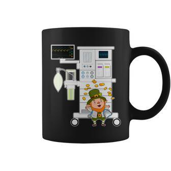 St Patricks Day Leprechaun Anesthesia Machine Graphic Design Printed Casual Daily Basic Coffee Mug - Thegiftio