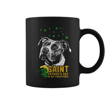 St Patricks Is My Xmas Funny Pit Bull Coffee Mug - Thegiftio UK