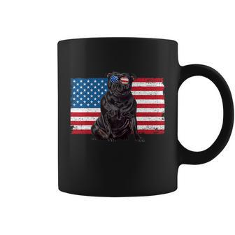 Staffordshire Bull Terrier Dog American Flag Staffie Mom Dad Coffee Mug - Monsterry