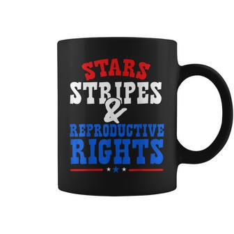 Stars Stripes Reproductive Rights 4Th Of July American Flag Coffee Mug - Seseable