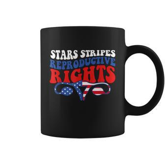 Stars Stripes Reproductive Rights American Flag V3 Coffee Mug - Monsterry UK