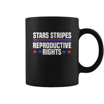 Stars Stripes Reproductive Rights American Flag V4 Coffee Mug - Monsterry