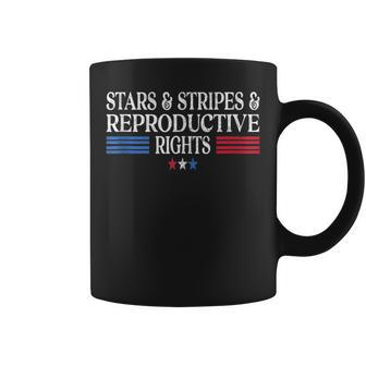 Stars Stripes Reproductive Rights Patriotic 4Th Of July V8 Coffee Mug - Seseable