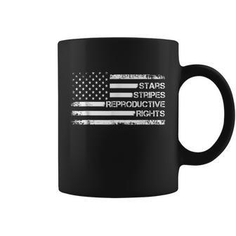 Stars Stripes Reproductive Rights Us Flag 4Th July Vintage American Flag Coffee Mug - Monsterry