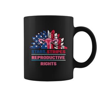 Stars Stripes Reproductive Rights Uterus Pro Choice Pro Roe Coffee Mug - Thegiftio UK