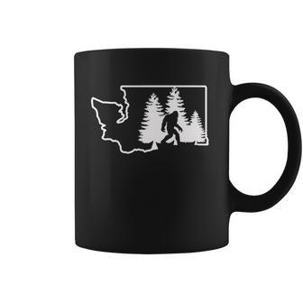 State Of Washington Big Foot Coffee Mug - Monsterry UK