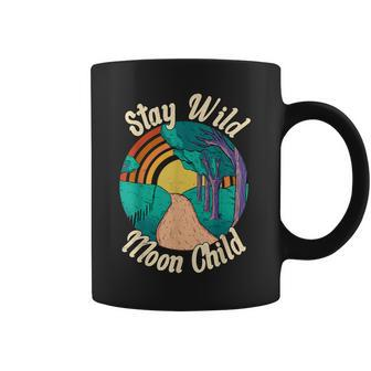 Stay Wild Moon Child Boho Peace Hippie V3 Coffee Mug - Seseable