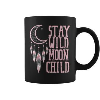 Stay Wild Moon Child Talisman Charm Dreamcatcher Coffee Mug - Seseable