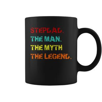 Stepdad The Man The Myth The Legend Graphic Design Printed Casual Daily Basic Coffee Mug - Thegiftio UK