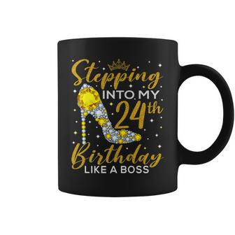 Stepping Into My 24Th Birthday Like A Boss Ladies Coffee Mug - Seseable