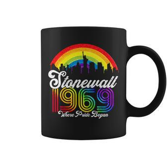 Stonewall 1969 Where Pride Began Lgbt Rainbow Coffee Mug - Monsterry DE