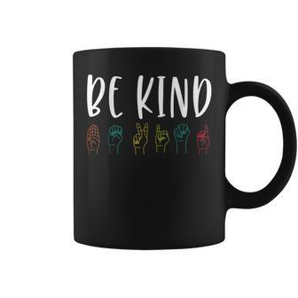Stop Bullying Kindness Matters Be Kind Sign Language Coffee Mug - Thegiftio UK