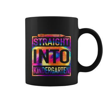 Straight Into Kindergarten Tie Dye Funny Teacher Coffee Mug - Monsterry