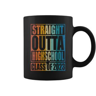 Straight Outta High School Class Of 2023 Graduation Gift Coffee Mug - Thegiftio UK