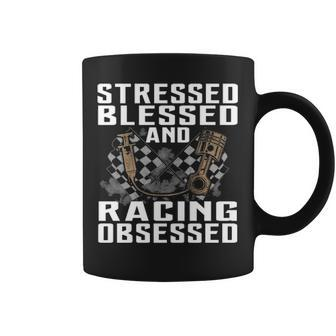 Stressed Blessed Obsessed Coffee Mug - Seseable