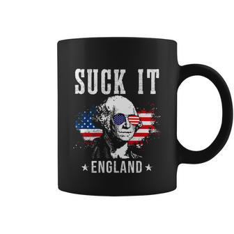 Suck It England Funny 4Th Of July George Washington Coffee Mug - Monsterry DE