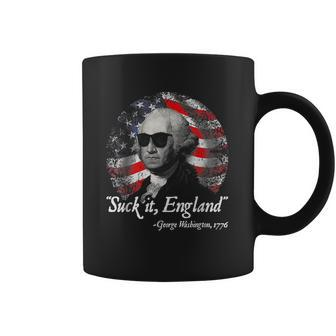 Suck It England Funny 4Th Of July George Washington Coffee Mug - Monsterry DE