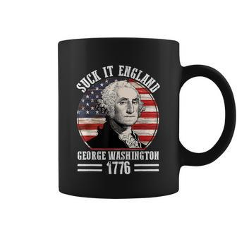 Suck It England Funny 4Th Of July George Washington Coffee Mug - Monsterry
