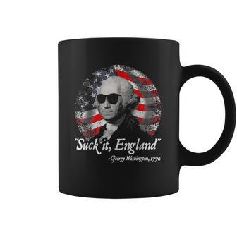 Suck It England Funny 4Th Of July George Washington Coffee Mug - Monsterry