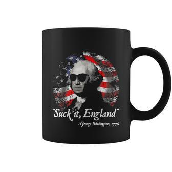 Suck It England Funny 4Th Of July George Washington Graphic Design Printed Casual Daily Basic Coffee Mug - Thegiftio UK