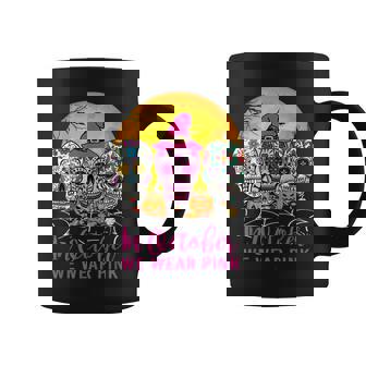 Sugar Skulls In October We Wear Pink Breast Cancer Awareness V3 Coffee Mug - Thegiftio