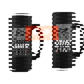 Summer Is Coming Tropical Caribbean Beach Summer Cute Gift Graphic Design Printed Casual Daily Basic Coffee Mug - Thegiftio UK
