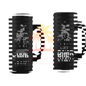 Summer Is Coming Tropical Caribbean Beach Summer Gift Graphic Design Printed Casual Daily Basic Coffee Mug - Thegiftio UK