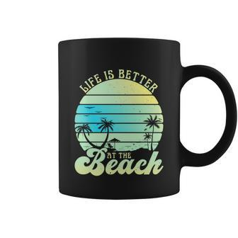 Summer Vacation Beach Vacation Life Is Better At The Beach Gift Graphic Design Printed Casual Daily Basic Coffee Mug - Thegiftio UK