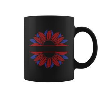 Sunflower American Flag 4Th Of July Independence Day Patriotic V3 Coffee Mug - Monsterry